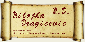 Milojka Dragičević vizit kartica